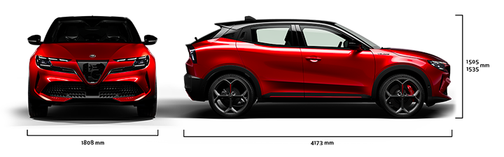 Alfa Romeo Junior - Junior Elettrica - Dimensioni